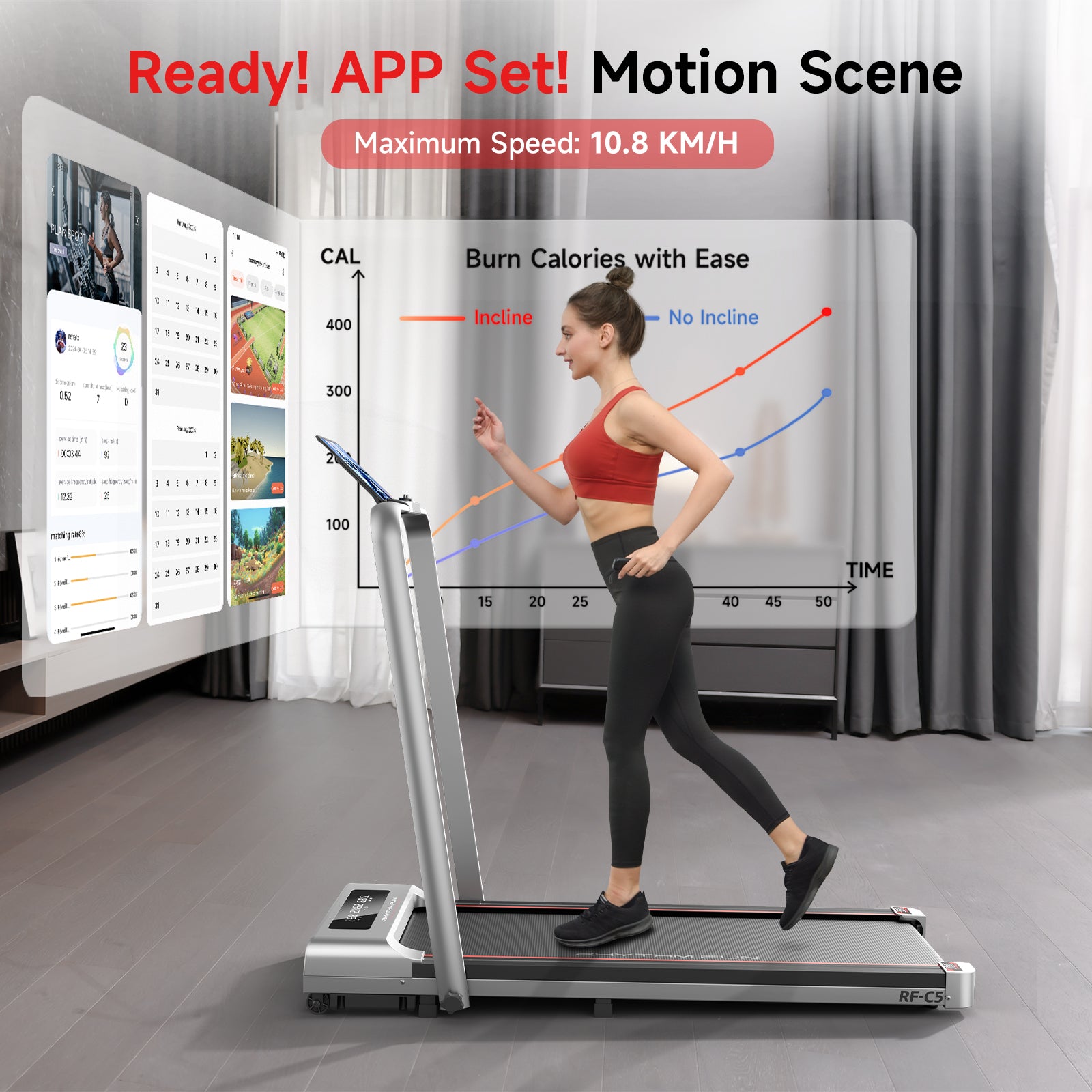 RHYTHM FUN C5 Foldable Treadmill