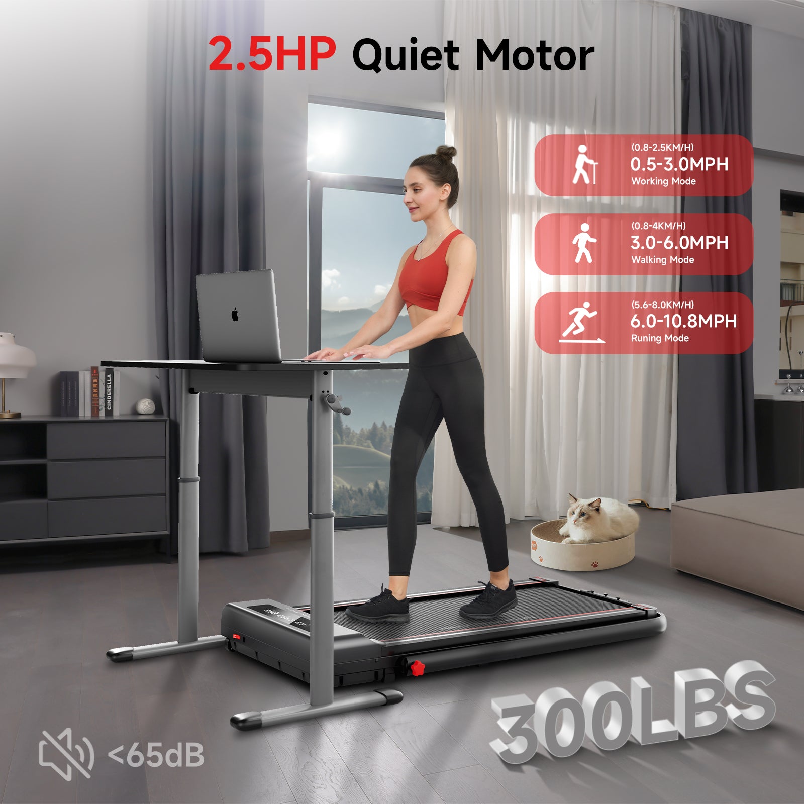 RHYTHM FUN Foldable Treadmill