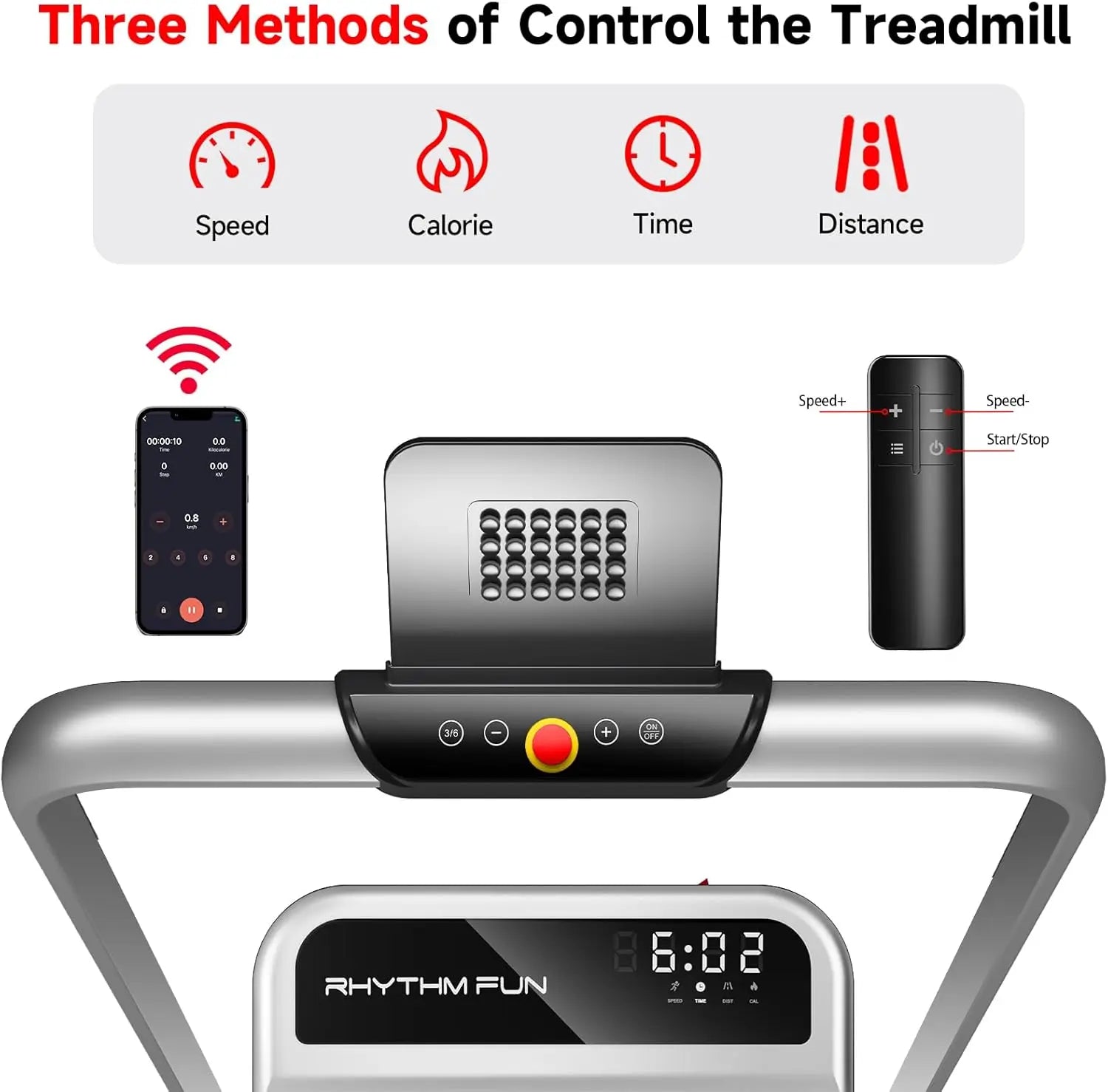 RHYTHM FUN CP01 Foldable Treadmill with Incline RHYTHM FUN