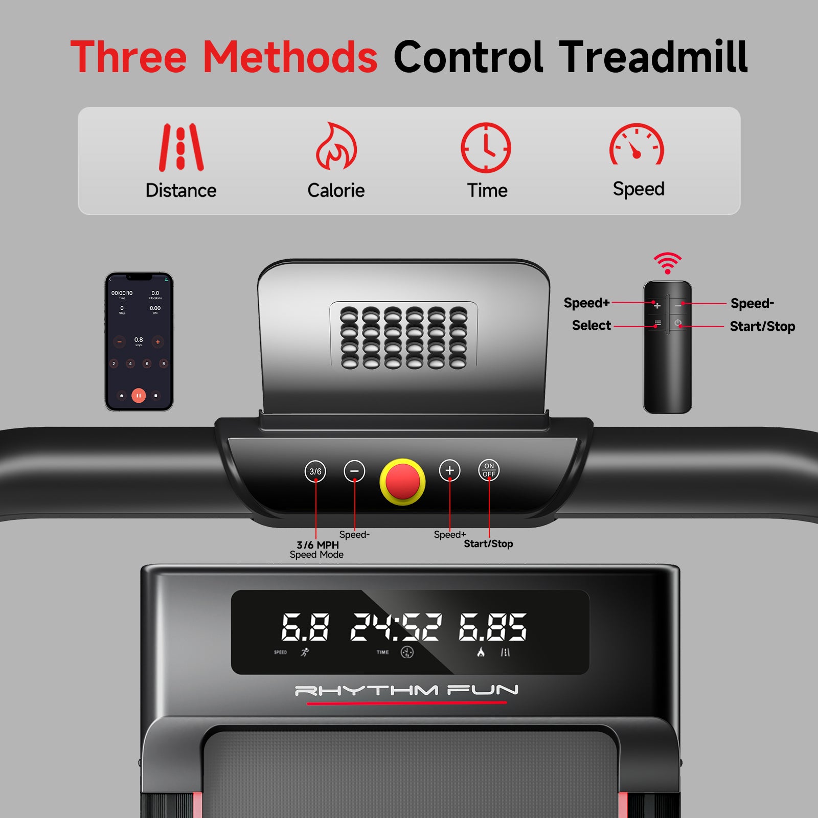 RHYTHM FUN C5 Foldable Treadmill