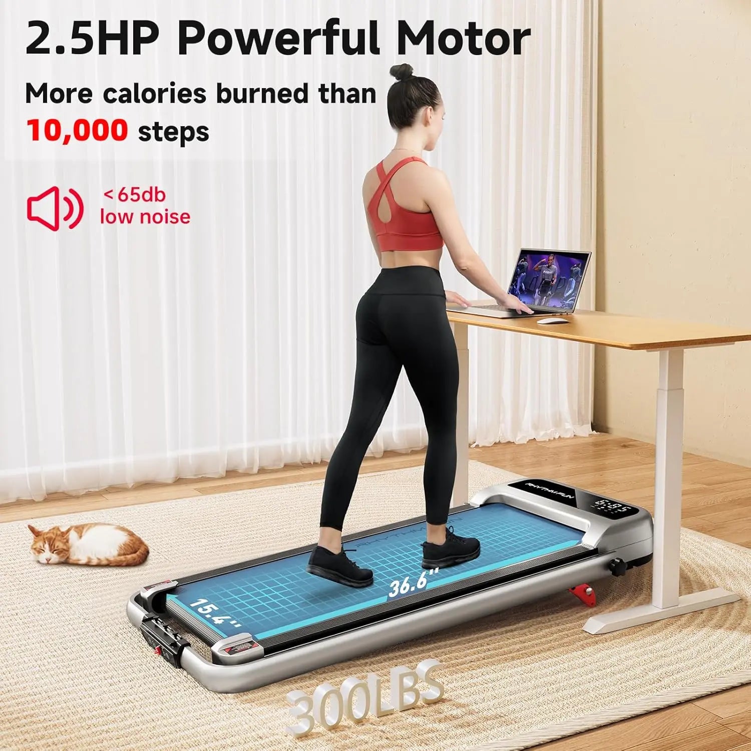 RHYTHM FUN CP01 Foldable Treadmill with Incline RHYTHM FUN