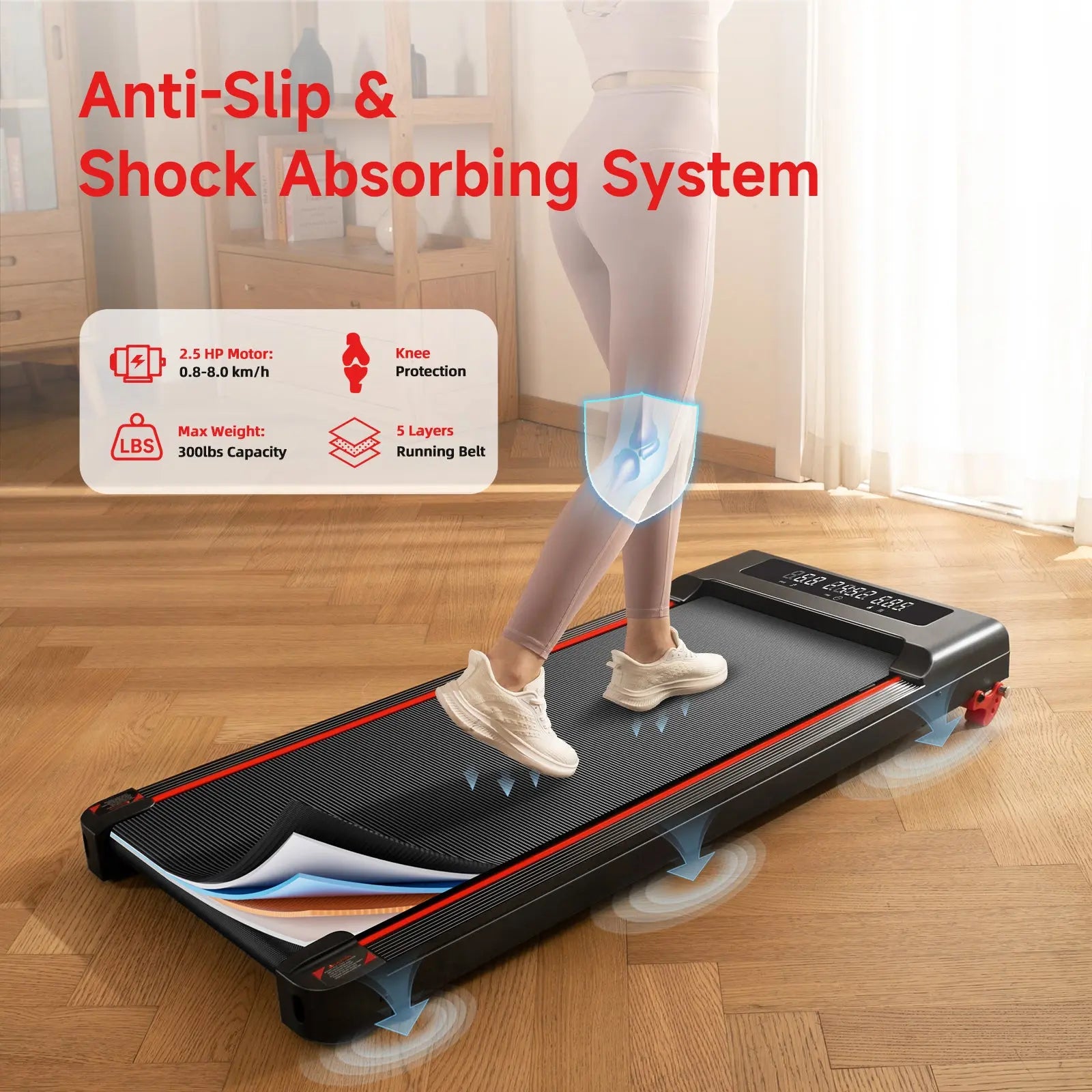 RHYTHM FUN AP02 Walking Pad with Incline - RHYTHM FUN